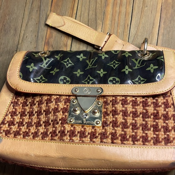 Louis Vuitton Vintage Limited Edition Rabat Bag in Coated Vinyl, Tweed & Leather - Picture 2 of 15